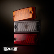 OMNIUS LED ZIJMARKERINGSLAMP - LED ORANJE / LENS ORANJE 