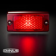 OMNIUS LED ZIJMARKERINGSLAMP - LED ROOD / LENS ROOD