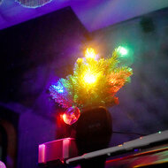 ALLRIDE MINI KERSTBOOM MET LED EN KLOMP