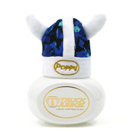 MINI BEANIE - POPPY GRACE MATE - VIKING BLAUW PLUCHE