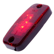 ZIJMARKERINGSLAMP 3 LED - ROOD