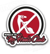 NO HEELS CLUB STICKER TRUCKJUNKIE ORIGINAL