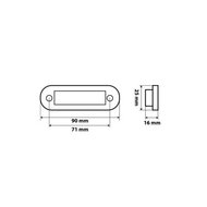 ROOD - C2-98 LED ZIJMARKERINGSVERLICHTING 12-24V