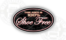 100% SHOE FREE AREA STICKER INSTAP VRACHTWAGEN