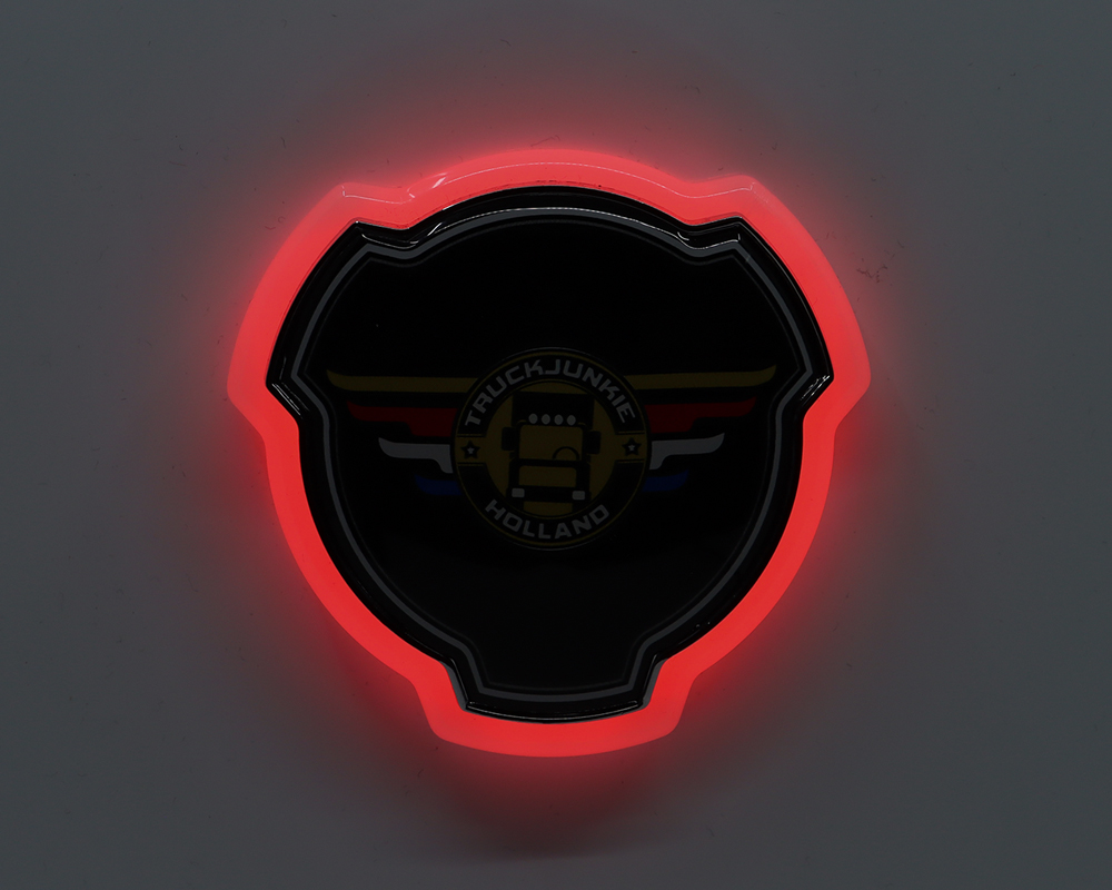 scania embleem logo verlicht rood