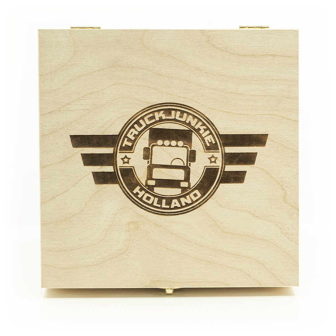 Wooden Gift Box with Truckjunkie logo