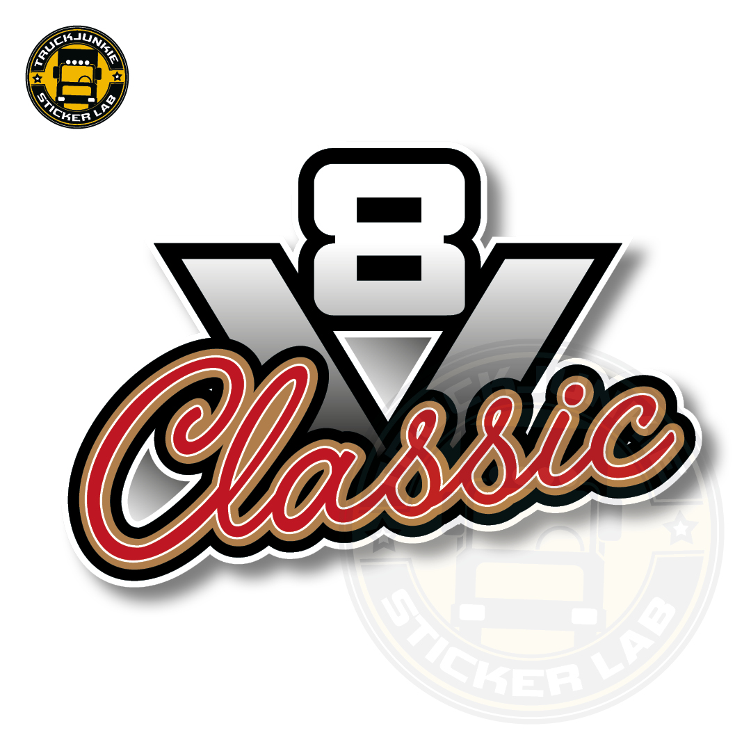 V8 CLASSIC - FULL PRINT STICKER