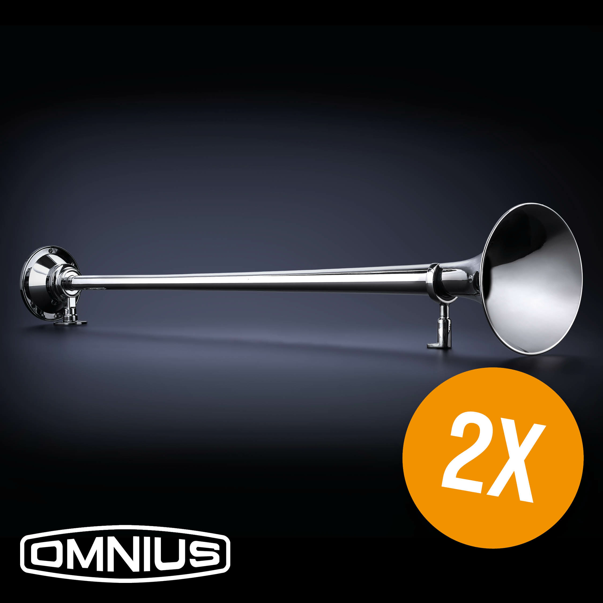 2x OMNIUS COLTRANE 950 - ÉÉNTONIGE LUCHTHOORN + LUHMI ONDERHOUDSSET