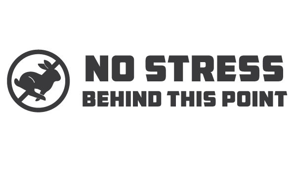 NO STRESS NO PROBLEMS' Sticker