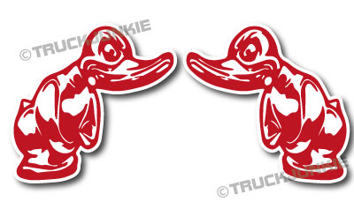 TURBO DUCK STICKER RED - CONVOY